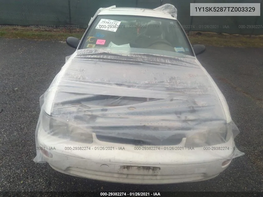 1996 Geo Prizm Lsi VIN: 1Y1SK5287TZ003329 Lot: 29382274
