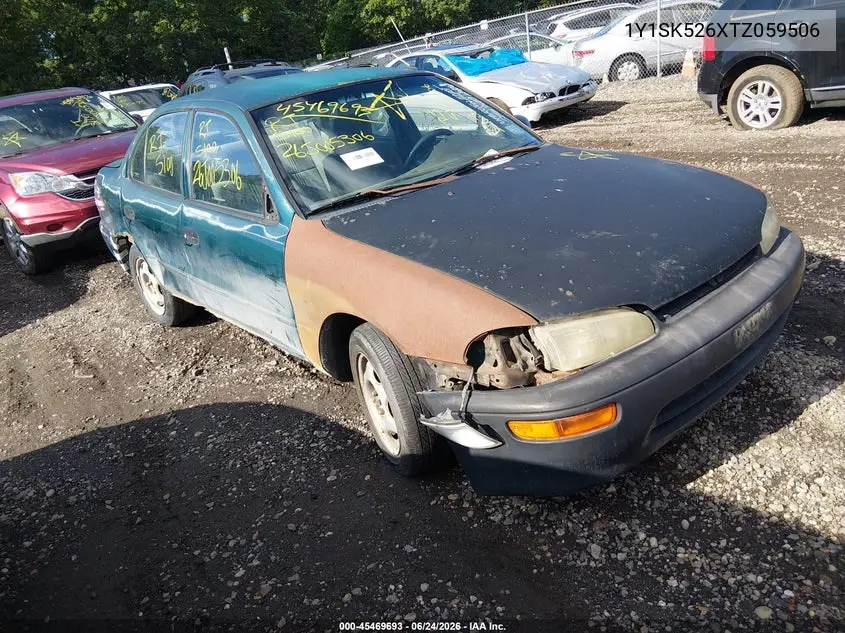 1996 Geo Prizm Lsi VIN: 1Y1SK526XTZ059506 Lot: 45469693