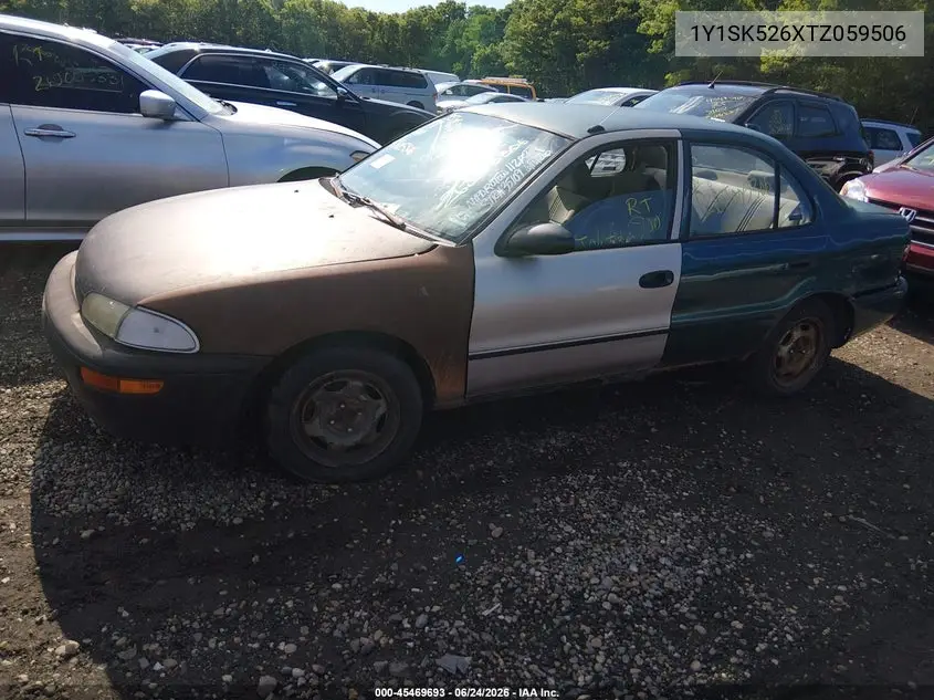 1996 Geo Prizm Lsi VIN: 1Y1SK526XTZ059506 Lot: 45469693