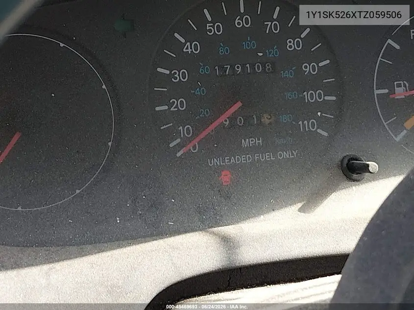 1996 Geo Prizm Lsi VIN: 1Y1SK526XTZ059506 Lot: 45469693