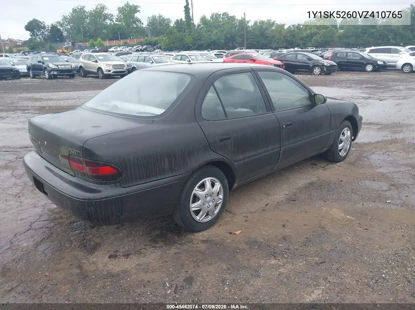 1997 Geo Prizm VIN: 1Y1SK5260VZ410765 Lot: 45462074