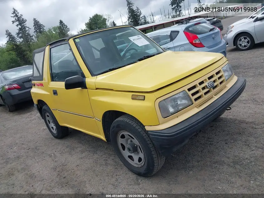 1992 Geo Tracker VIN: 2CNBJ18U5N6919988 Lot: 45144905
