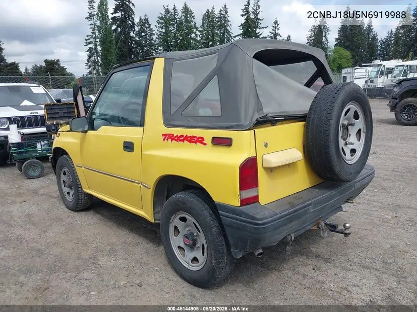 1992 Geo Tracker VIN: 2CNBJ18U5N6919988 Lot: 45144905