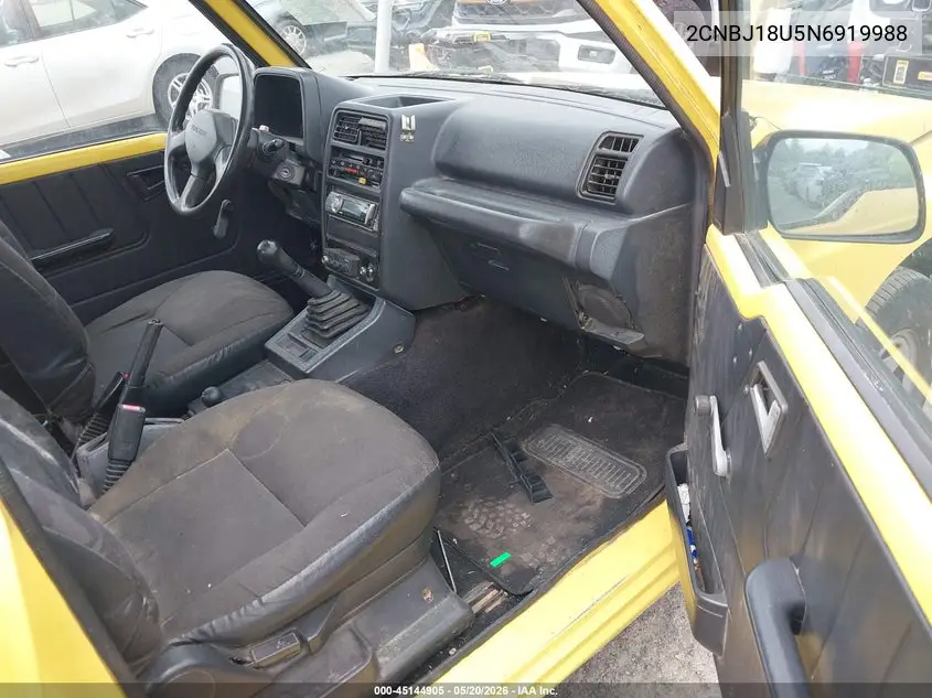 1992 Geo Tracker VIN: 2CNBJ18U5N6919988 Lot: 45144905