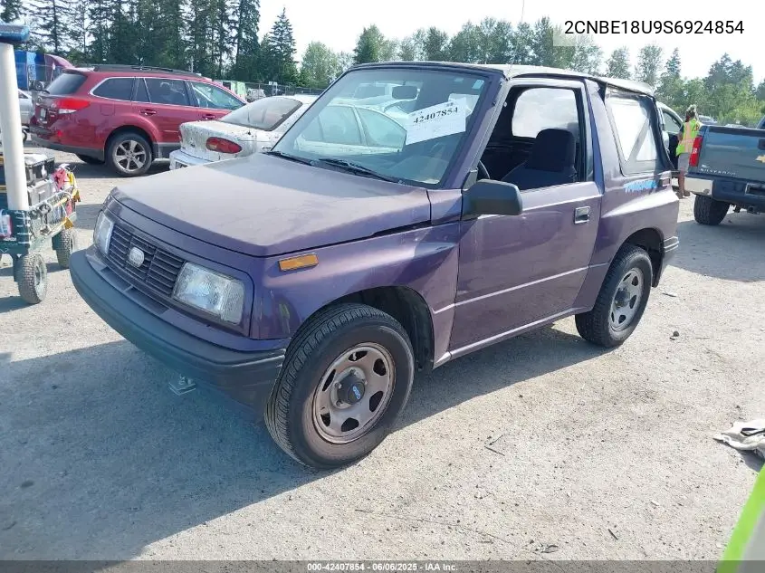 1995 Geo Tracker VIN: 2CNBE18U9S6924854 Lot: 42407854