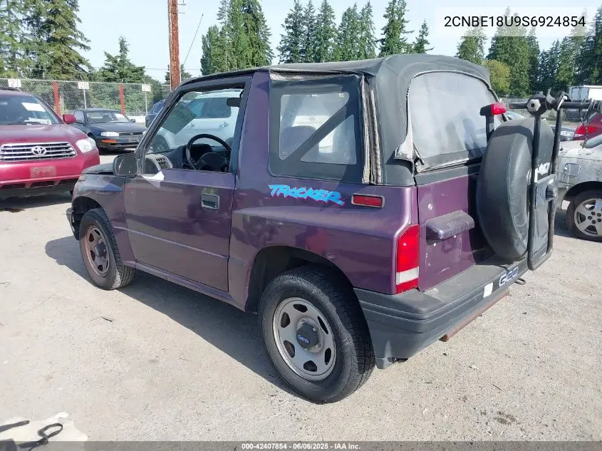 1995 Geo Tracker VIN: 2CNBE18U9S6924854 Lot: 42407854