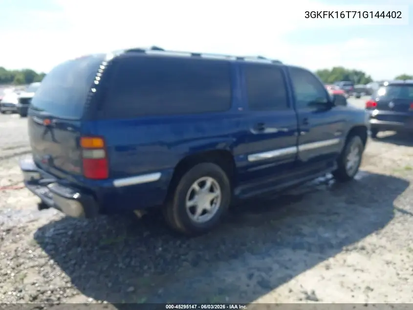 2001 GMC Yukon Xl 1500 Slt VIN: 3GKFK16T71G144402 Lot: 45295147