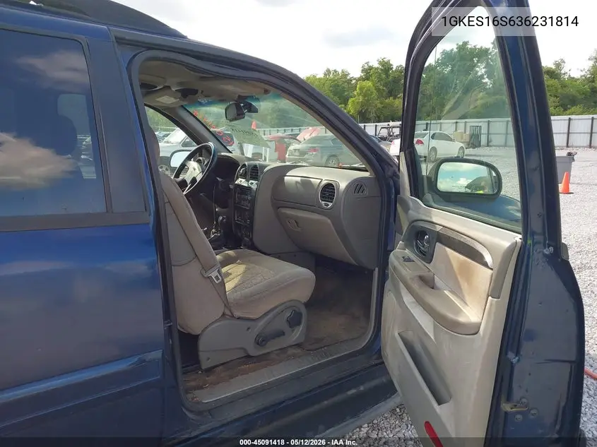 2003 GMC Envoy Xl Sle VIN: 1GKES16S636231814 Lot: 45091418
