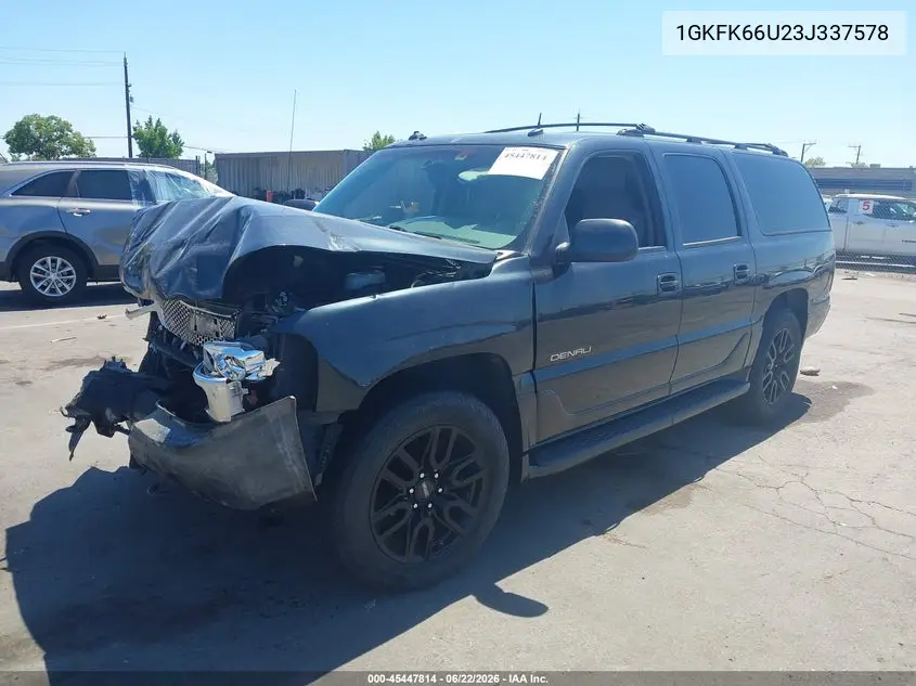 2003 GMC Yukon Xl 1500 Denali VIN: 1GKFK66U23J337578 Lot: 45447814