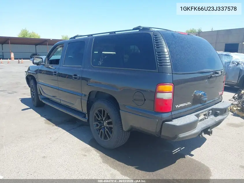 2003 GMC Yukon Xl 1500 Denali VIN: 1GKFK66U23J337578 Lot: 45447814