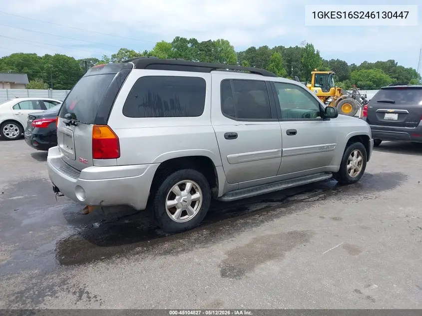 2004 GMC Envoy Xl Sle VIN: 1GKES16S246130447 Lot: 45104827