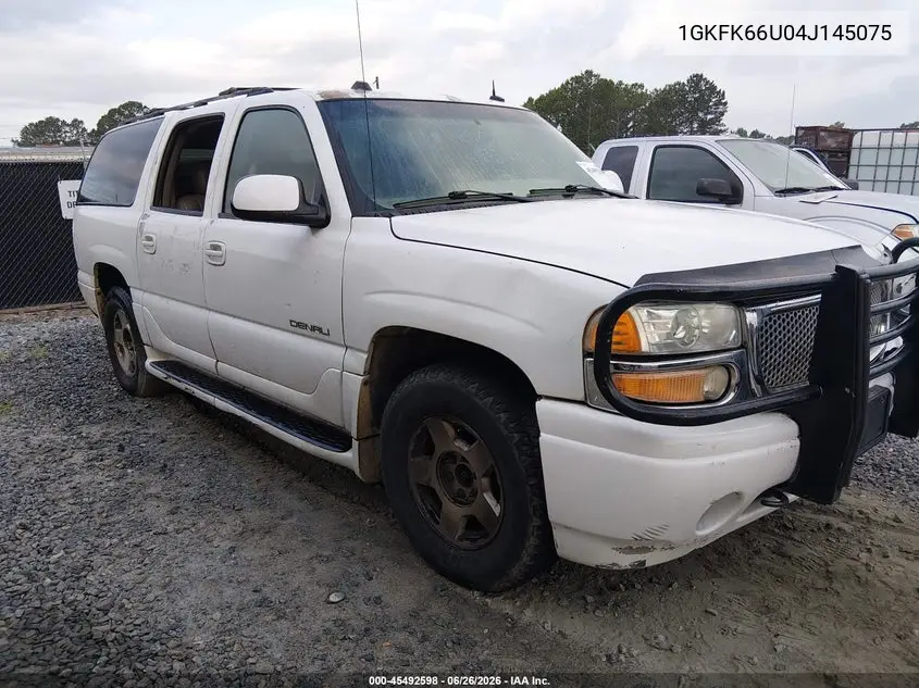 2004 GMC Yukon Xl 1500 Denali VIN: 1GKFK66U04J145075 Lot: 45492598