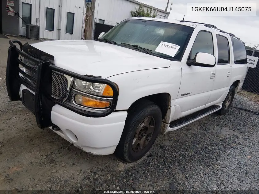 2004 GMC Yukon Xl 1500 Denali VIN: 1GKFK66U04J145075 Lot: 45492598