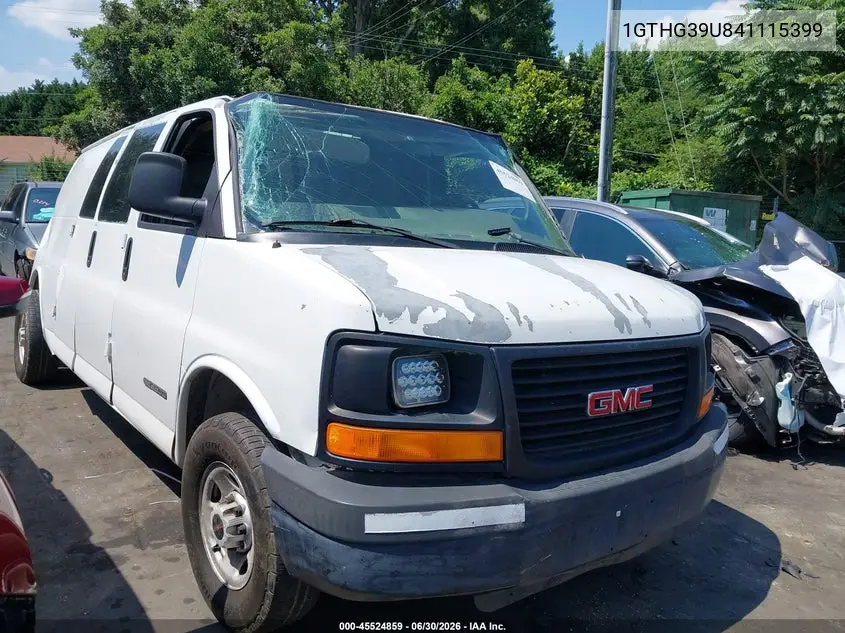 2004 GMC Savana Cargo Van Standard VIN: 1GTHG39U841115399 Lot: 45524859