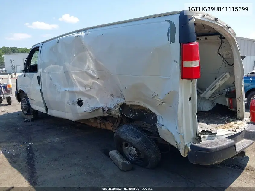 2004 GMC Savana Cargo Van Standard VIN: 1GTHG39U841115399 Lot: 45524859