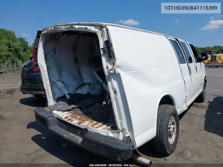 2004 GMC Savana Cargo Van Standard VIN: 1GTHG39U841115399 Lot: 45524859