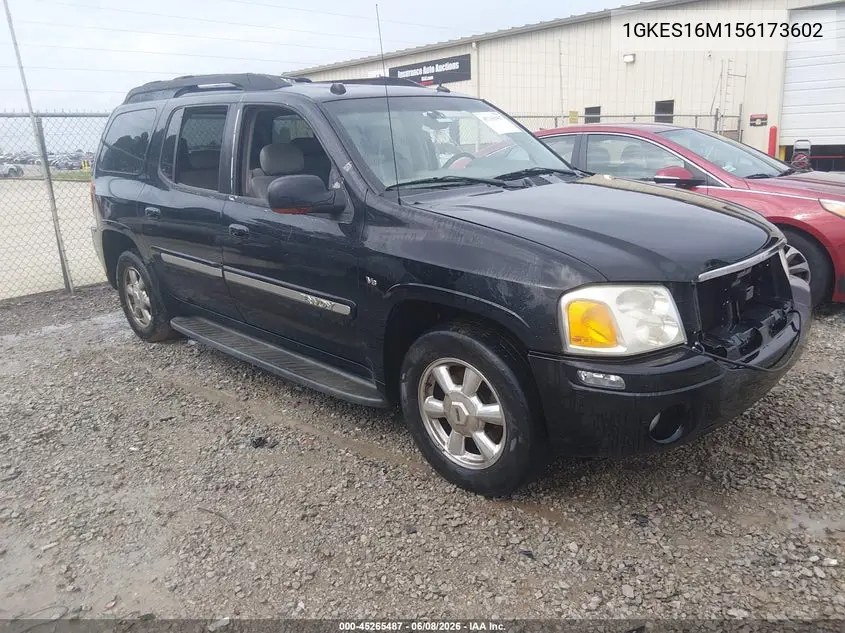 2005 GMC Envoy Xl Slt VIN: 1GKES16M156173602 Lot: 45265487