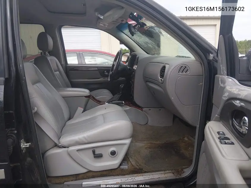 2005 GMC Envoy Xl Slt VIN: 1GKES16M156173602 Lot: 45265487