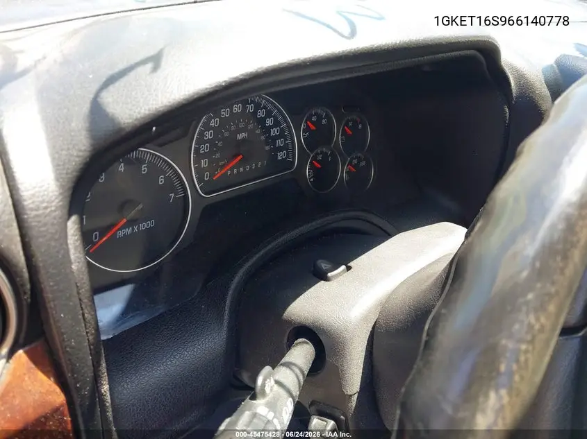 2006 GMC Envoy Xl Slt VIN: 1GKET16S966140778 Lot: 45475428