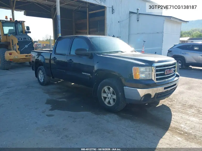 2012 GMC Sierra 1500 Sle VIN: 3GTP2VE71CG138187 Lot: 45127792
