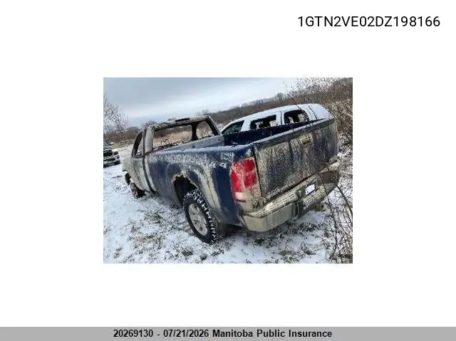 2013 GMC Sierra 1500 Sle Pickup VIN: 1GTN2VE02DZ198166 Lot: 20269130