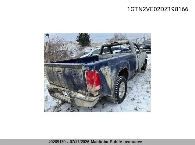 2013 GMC Sierra 1500 Sle Pickup VIN: 1GTN2VE02DZ198166 Lot: 20269130