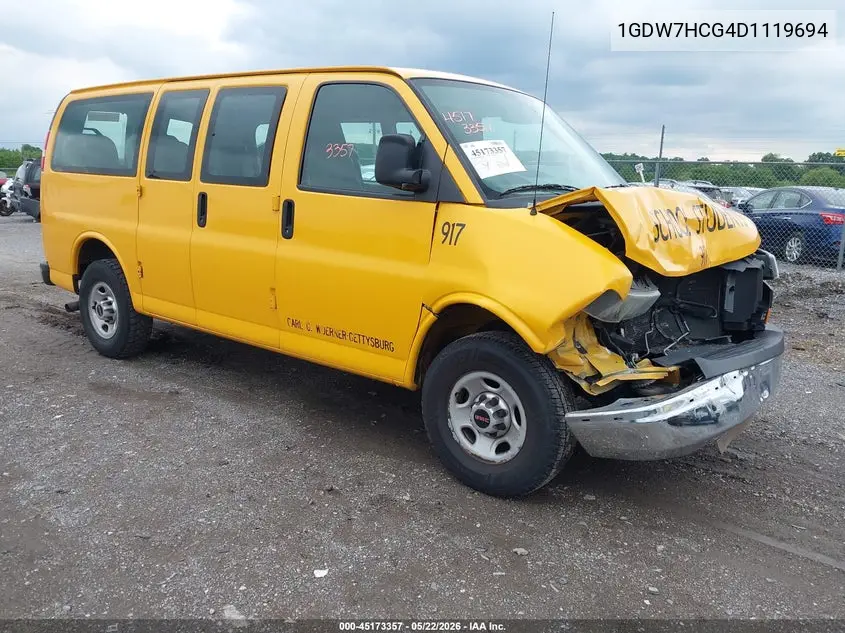 2013 GMC Savana 2500 Work Van VIN: 1GDW7HCG4D1119694 Lot: 45173357