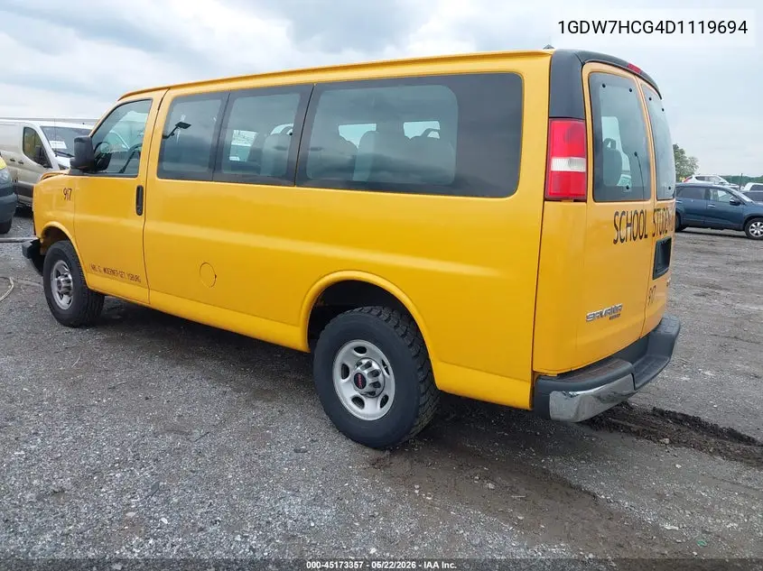 2013 GMC Savana 2500 Work Van VIN: 1GDW7HCG4D1119694 Lot: 45173357
