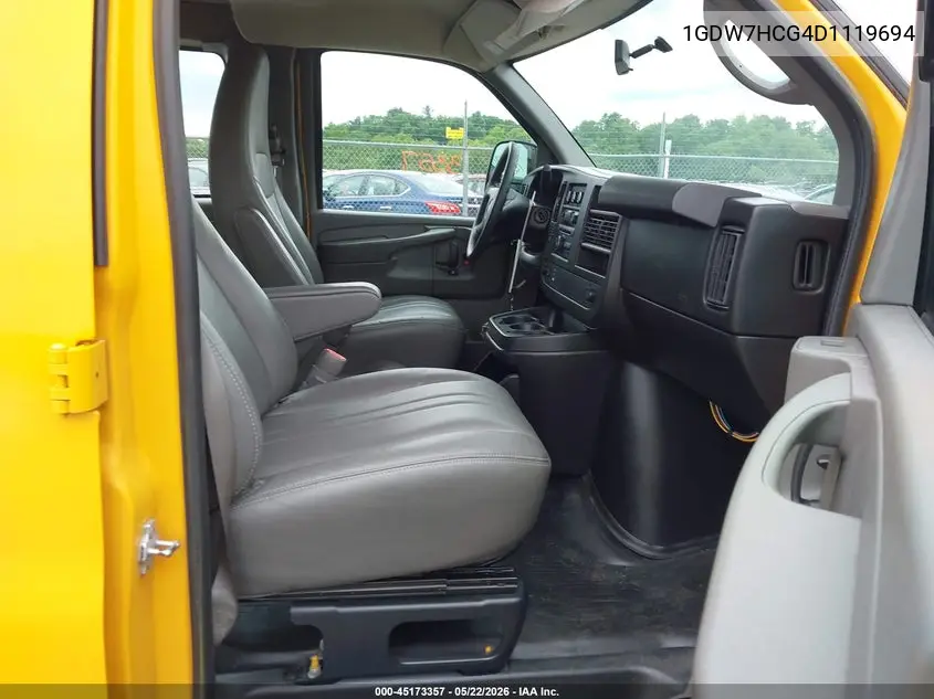 2013 GMC Savana 2500 Work Van VIN: 1GDW7HCG4D1119694 Lot: 45173357