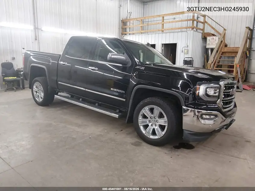 2017 GMC Sierra 1500 Slt VIN: 3GTU2NEC3HG245930 Lot: 45401081