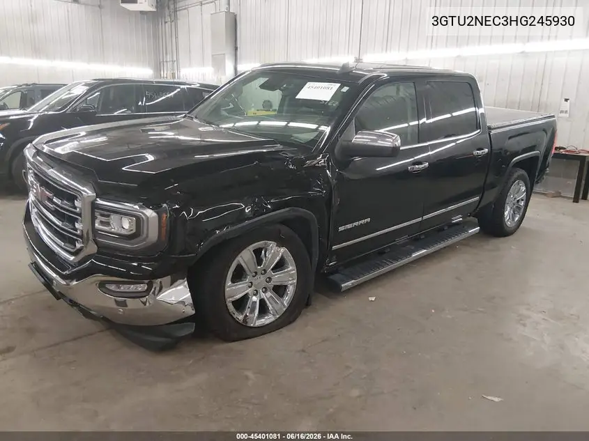 2017 GMC Sierra 1500 Slt VIN: 3GTU2NEC3HG245930 Lot: 45401081