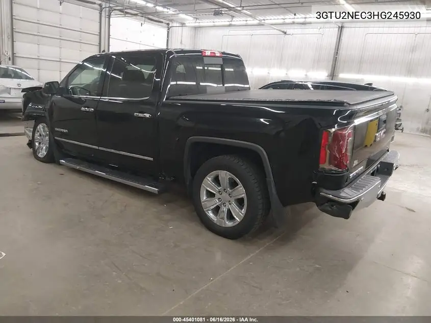 2017 GMC Sierra 1500 Slt VIN: 3GTU2NEC3HG245930 Lot: 45401081