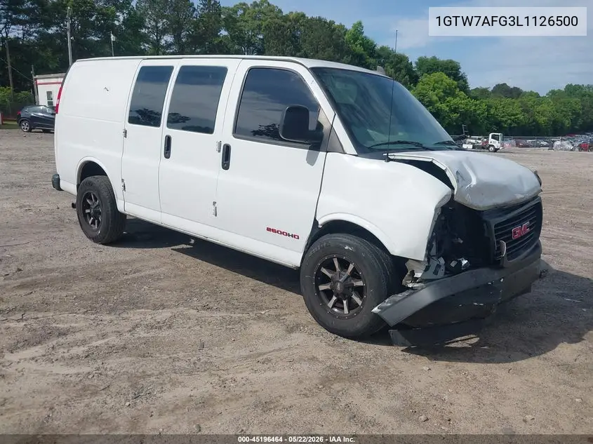 2020 GMC Savana Cargo Rwd 2500 Regular Wheelbase Work Van VIN: 1GTW7AFG3L1126500 Lot: 45196464