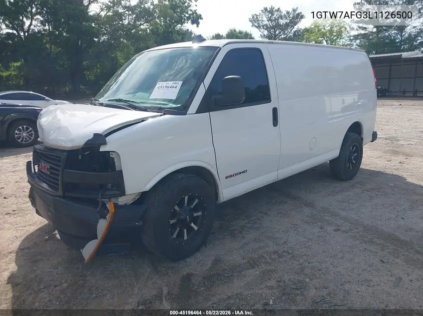 2020 GMC Savana Cargo Rwd 2500 Regular Wheelbase Work Van VIN: 1GTW7AFG3L1126500 Lot: 45196464