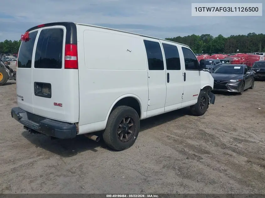 2020 GMC Savana Cargo Rwd 2500 Regular Wheelbase Work Van VIN: 1GTW7AFG3L1126500 Lot: 45196464