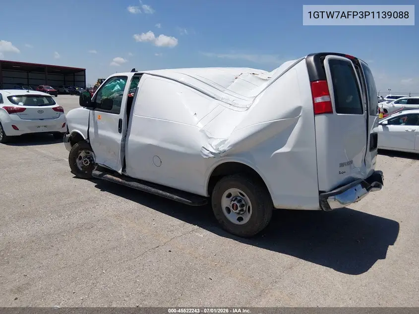 2023 GMC Savana Cargo Rwd 2500 Regular Wheelbase Work Van VIN: 1GTW7AFP3P1139088 Lot: 45522243