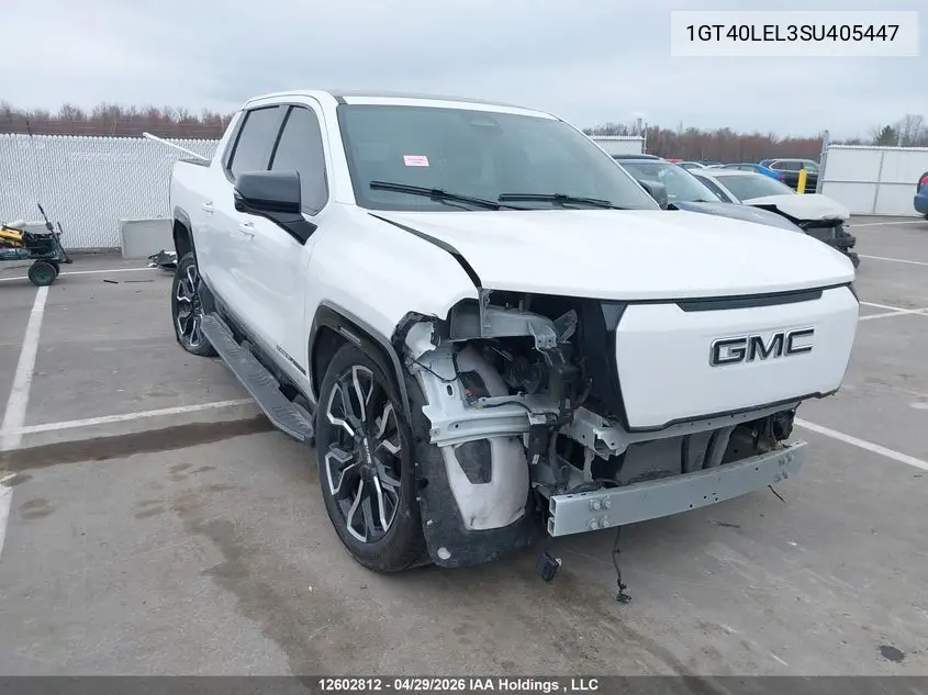 2025 GMC Sierra Ev Extended Range Denali 4Wd VIN: 1GT40LEL3SU405447 Lot: 12602812