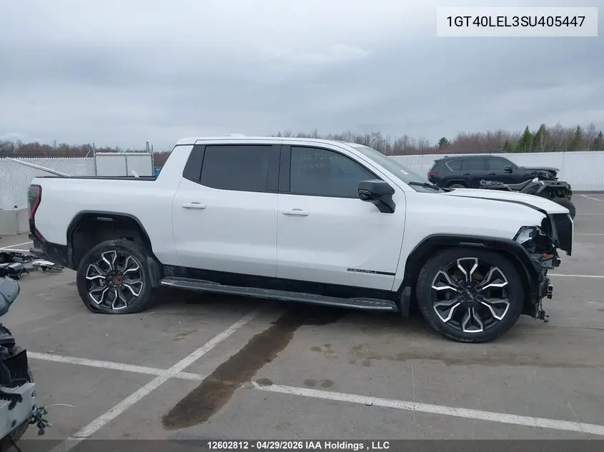 2025 GMC Sierra Ev Extended Range Denali 4Wd VIN: 1GT40LEL3SU405447 Lot: 12602812