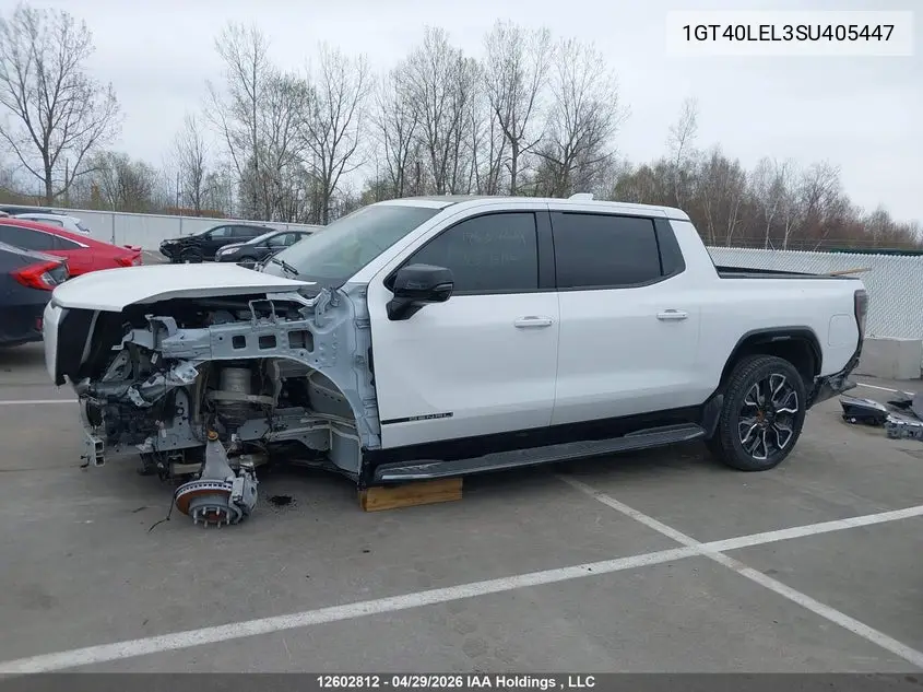 2025 GMC Sierra Ev Extended Range Denali 4Wd VIN: 1GT40LEL3SU405447 Lot: 12602812