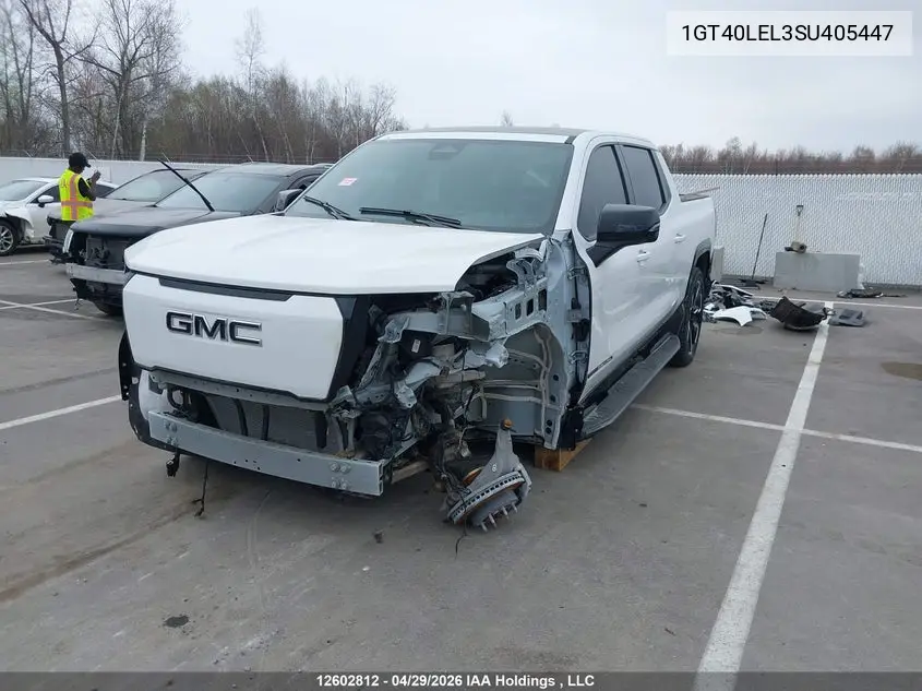 2025 GMC Sierra Ev Extended Range Denali 4Wd VIN: 1GT40LEL3SU405447 Lot: 12602812