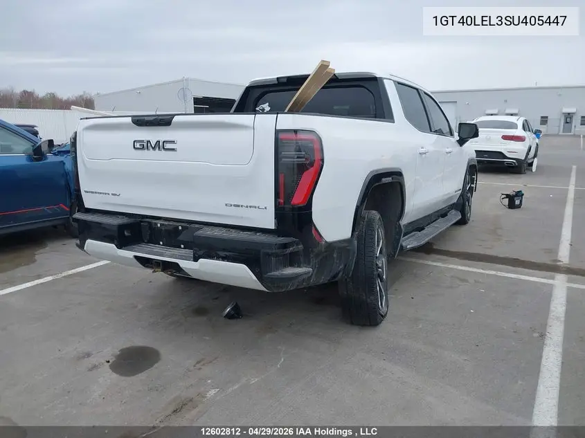 2025 GMC Sierra Ev Extended Range Denali 4Wd VIN: 1GT40LEL3SU405447 Lot: 12602812