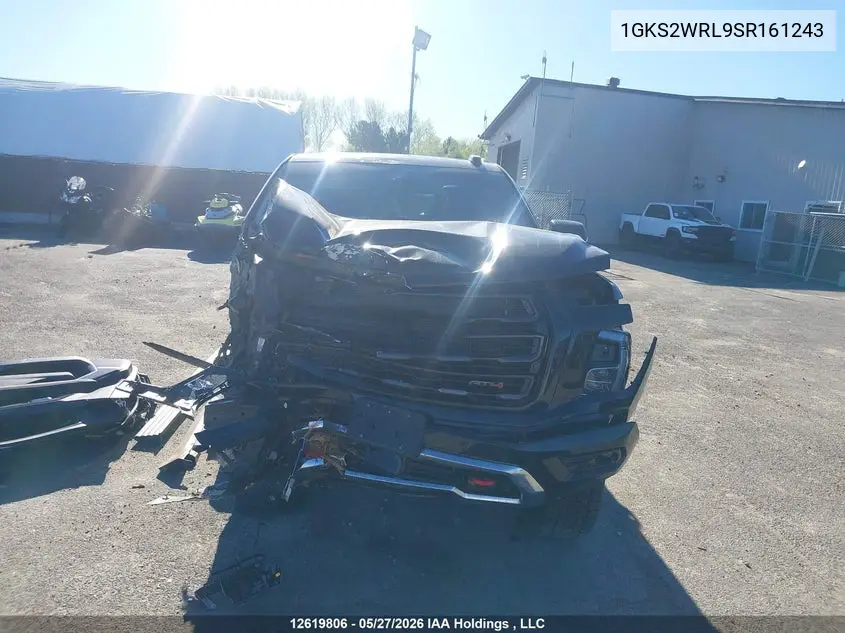 2025 GMC Yukon Xl VIN: 1GKS2WRL9SR161243 Lot: 12619806