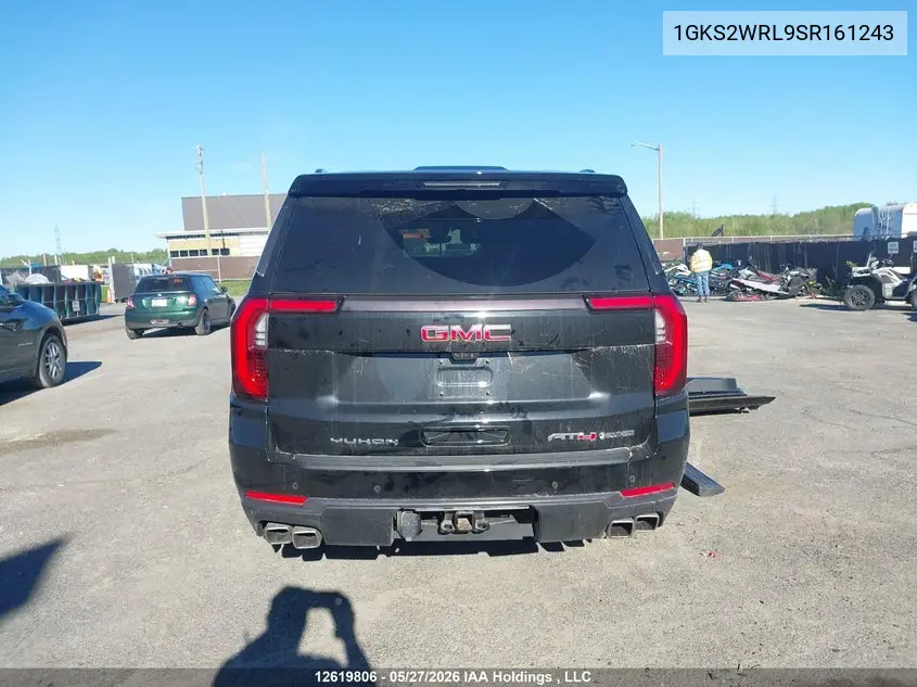 2025 GMC Yukon Xl VIN: 1GKS2WRL9SR161243 Lot: 12619806