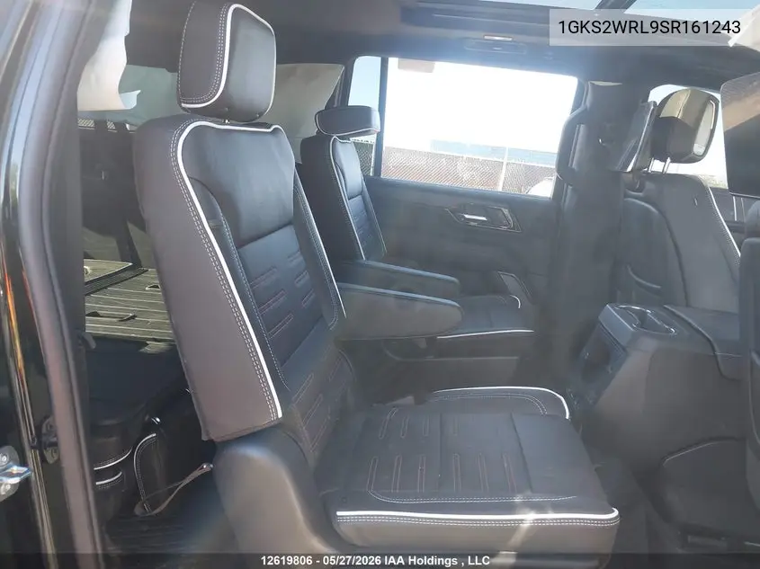 2025 GMC Yukon Xl VIN: 1GKS2WRL9SR161243 Lot: 12619806