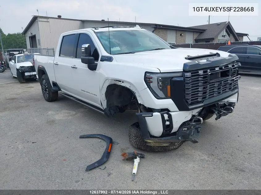 2025 GMC Sierra 2500Hd , Standard Bed, Denali Ultimate, 4Wd VIN: 1GT4UXEY5SF228668 Lot: 12637992