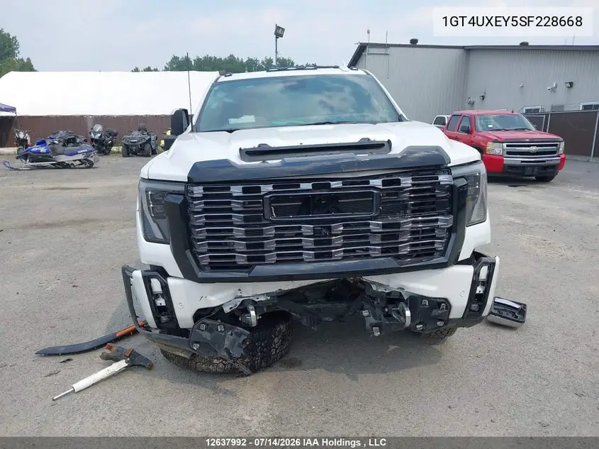 2025 GMC Sierra 2500Hd , Standard Bed, Denali Ultimate, 4Wd VIN: 1GT4UXEY5SF228668 Lot: 12637992