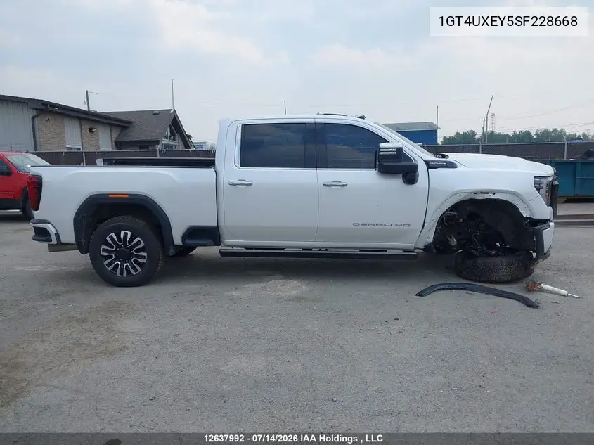 2025 GMC Sierra 2500Hd , Standard Bed, Denali Ultimate, 4Wd VIN: 1GT4UXEY5SF228668 Lot: 12637992