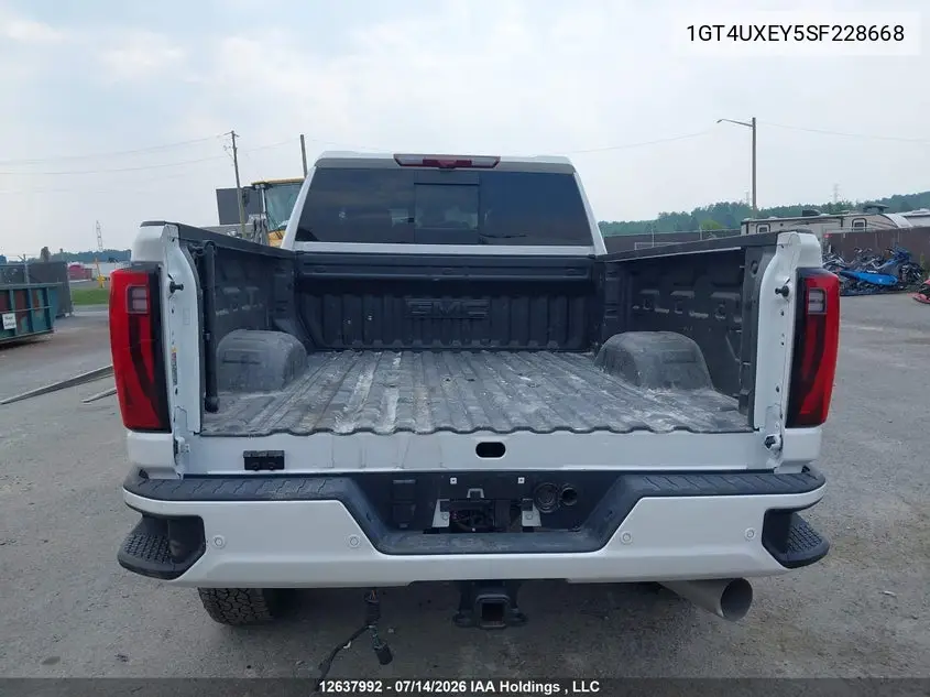 2025 GMC Sierra 2500Hd , Standard Bed, Denali Ultimate, 4Wd VIN: 1GT4UXEY5SF228668 Lot: 12637992