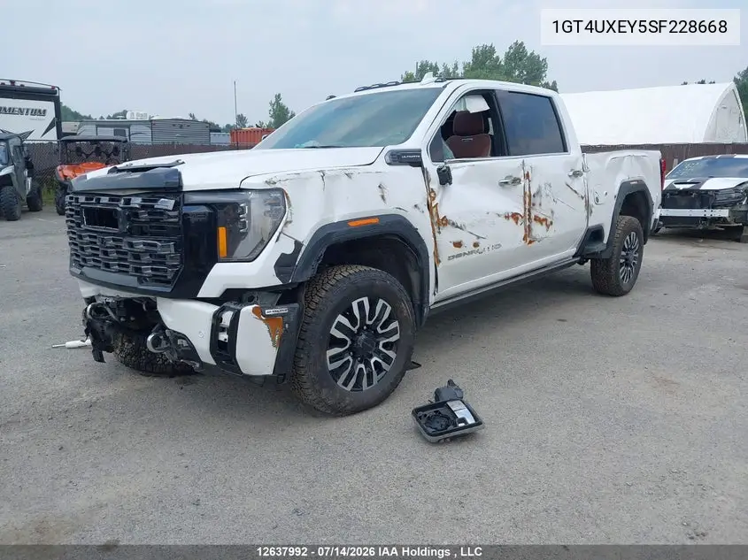 2025 GMC Sierra 2500Hd , Standard Bed, Denali Ultimate, 4Wd VIN: 1GT4UXEY5SF228668 Lot: 12637992