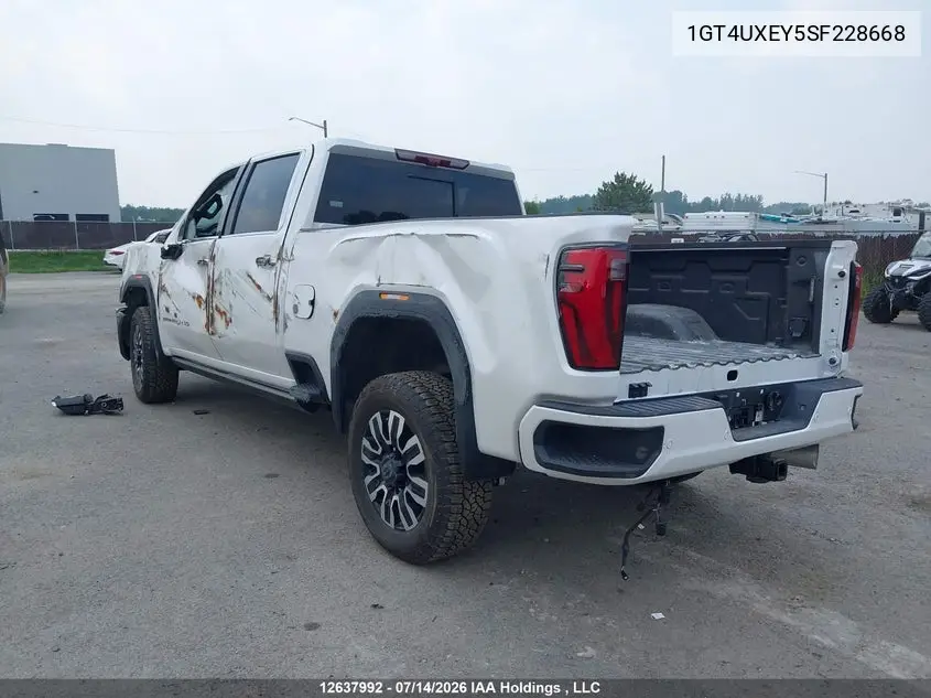 2025 GMC Sierra 2500Hd , Standard Bed, Denali Ultimate, 4Wd VIN: 1GT4UXEY5SF228668 Lot: 12637992